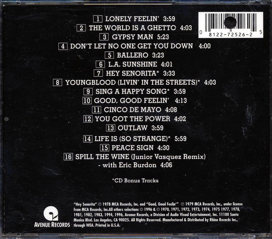 War - The Best Of War And More Volume 2 (marked/ltd stock)