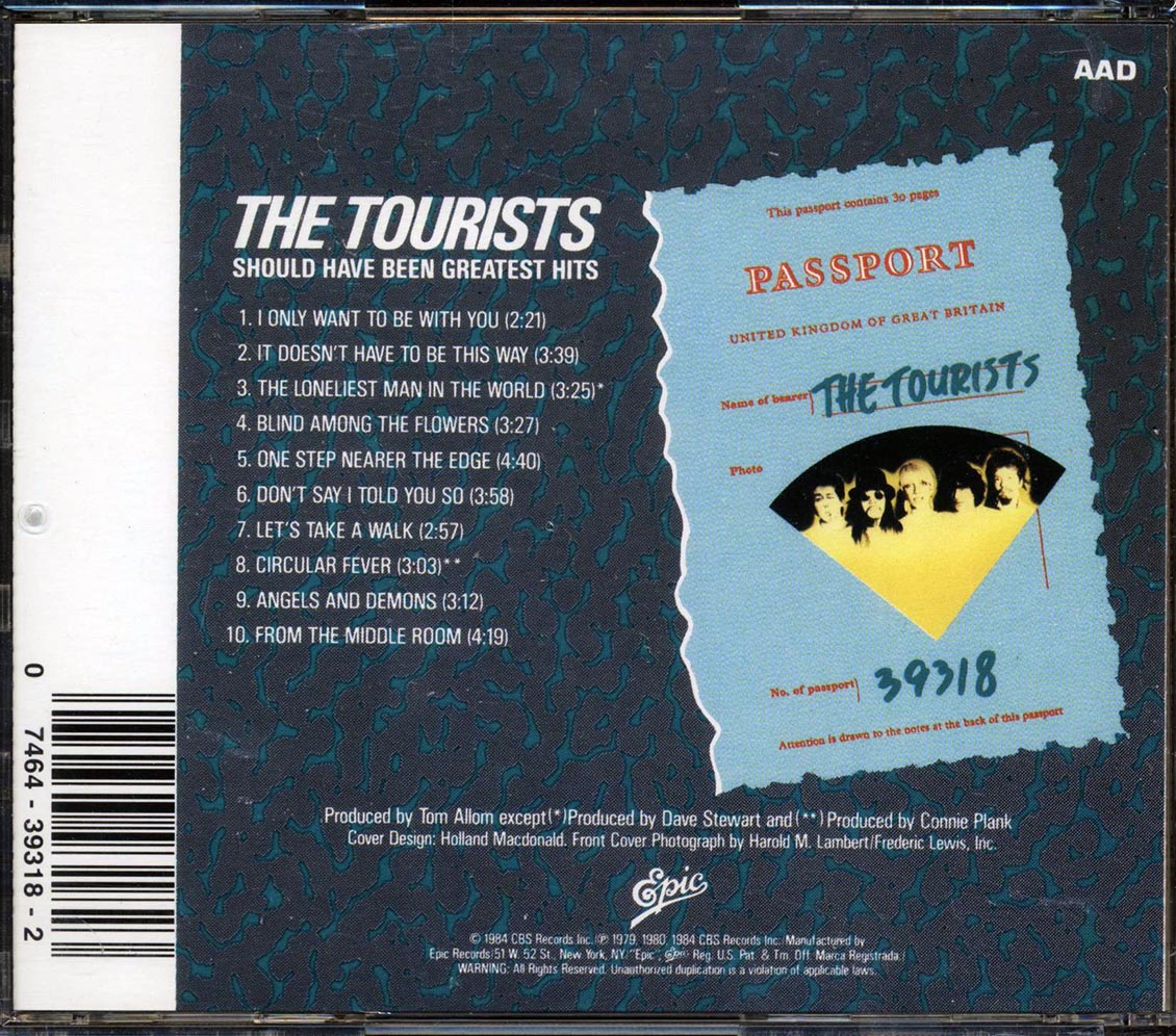 The Tourists - Should Have Been Greatest Hits