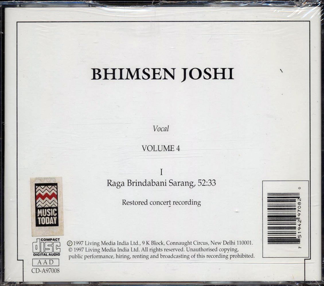 Bhimsen Joshi - Bhimsen Joshi Volume 4
