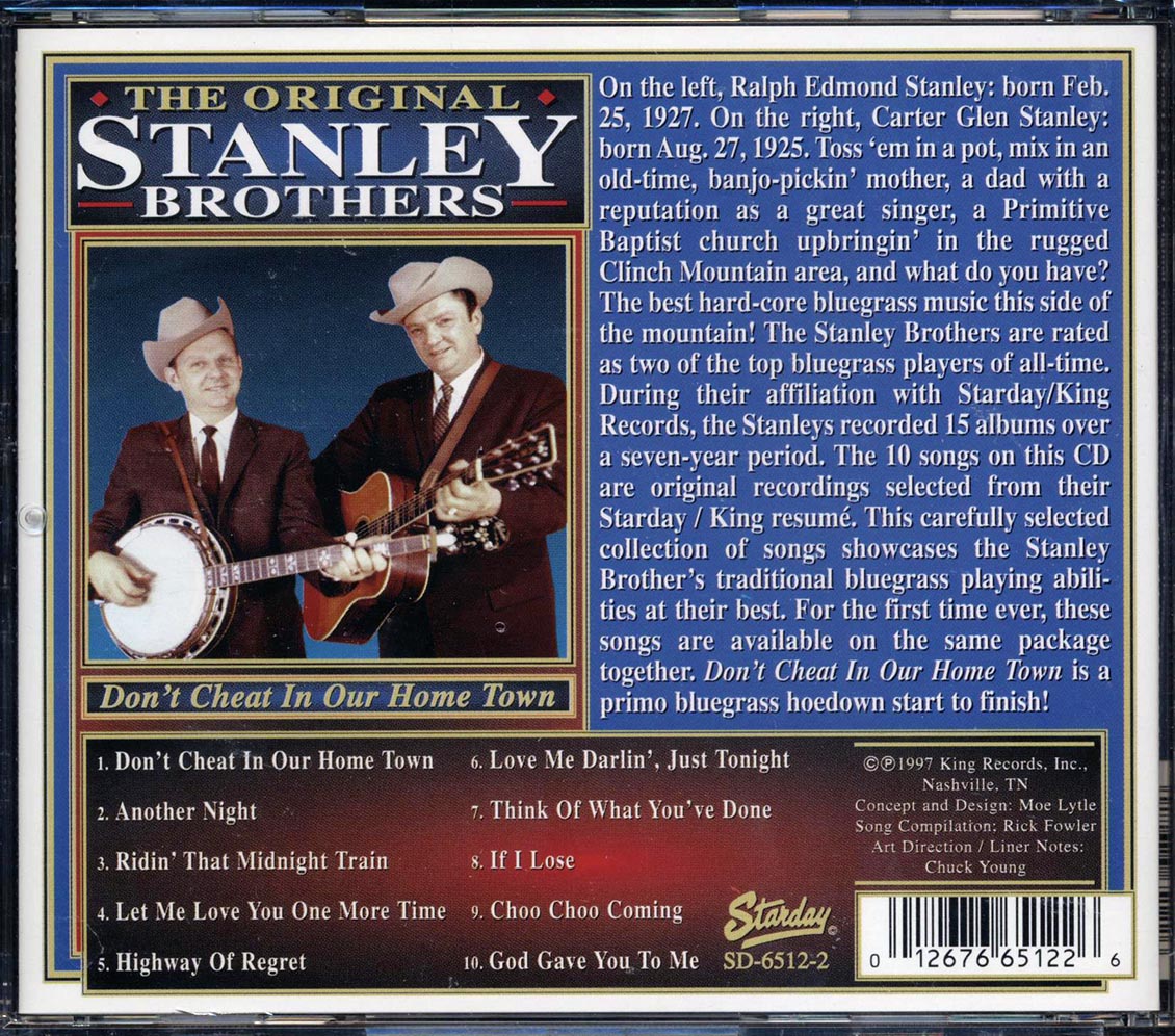 The Stanley Brothers - Don't Cheat In Our Home Town