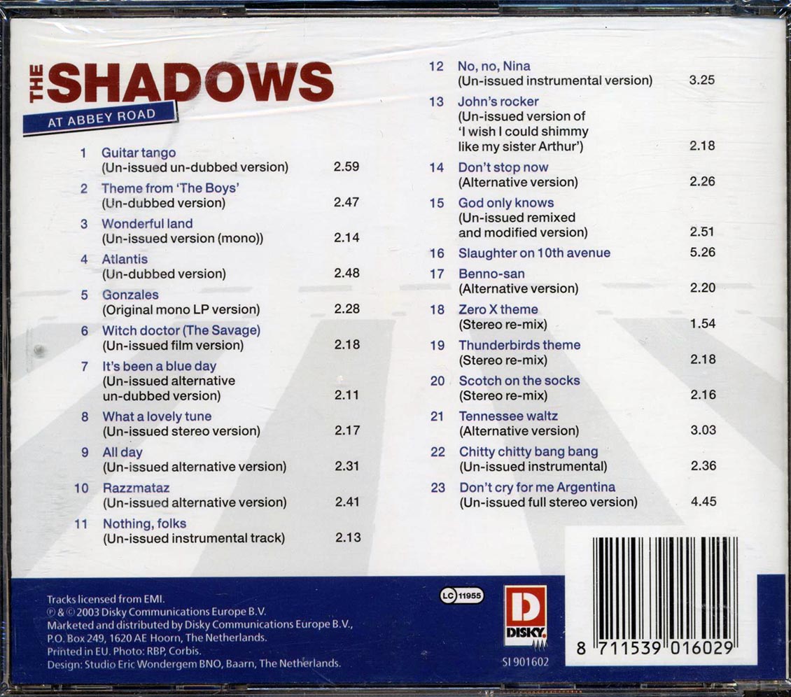 The Shadows - At Abbey Road (23 tracks)