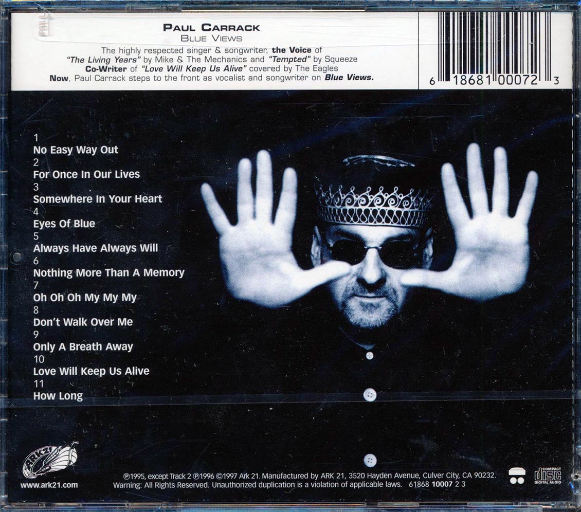 Paul Carrack - Blue Views (marked/ltd stock)