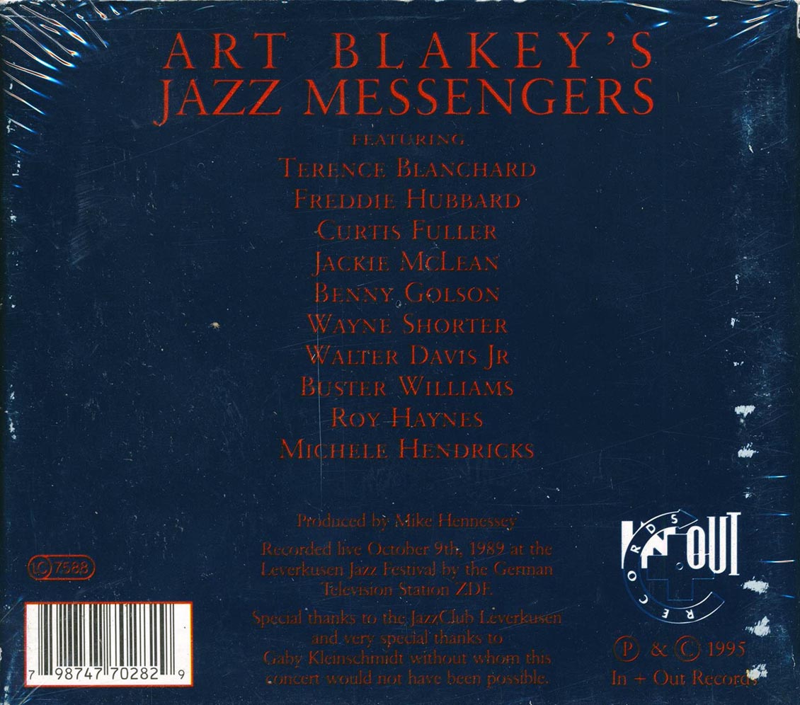 Art Blakey's Jazz Messengers - Live In Leverkusen: The Art Of Jazz (incl. large booklet) (marked/ltd stock)