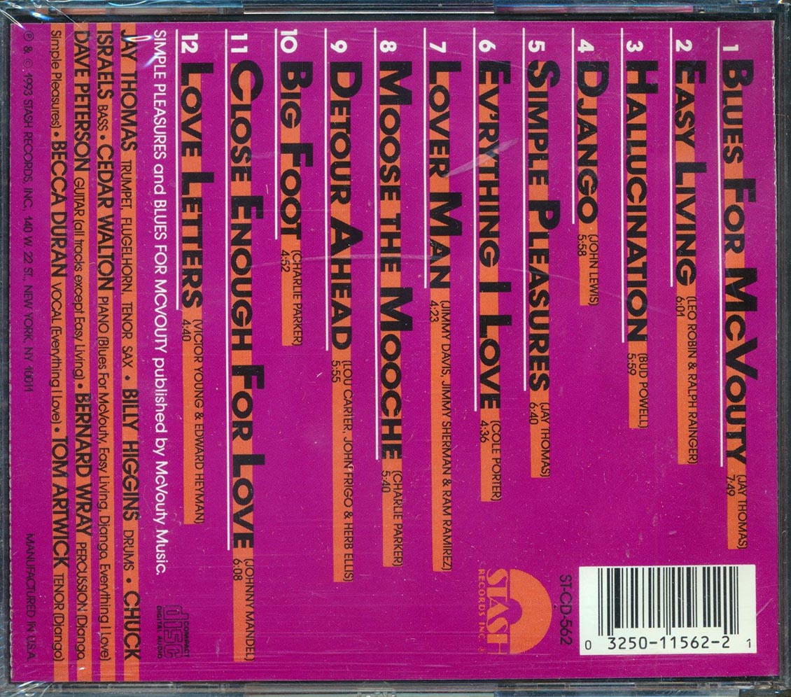 Jay Thomas, Cedar Walton, Chuck Israels, Etc. - Blues For McVouty