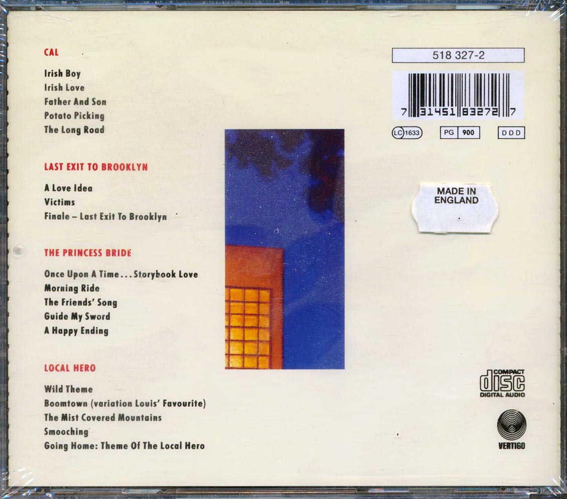 Mark Knopfler - Screenplaying: Music From Local Hero, Cal, The Princess Bride, Last Exit To Brooklyn