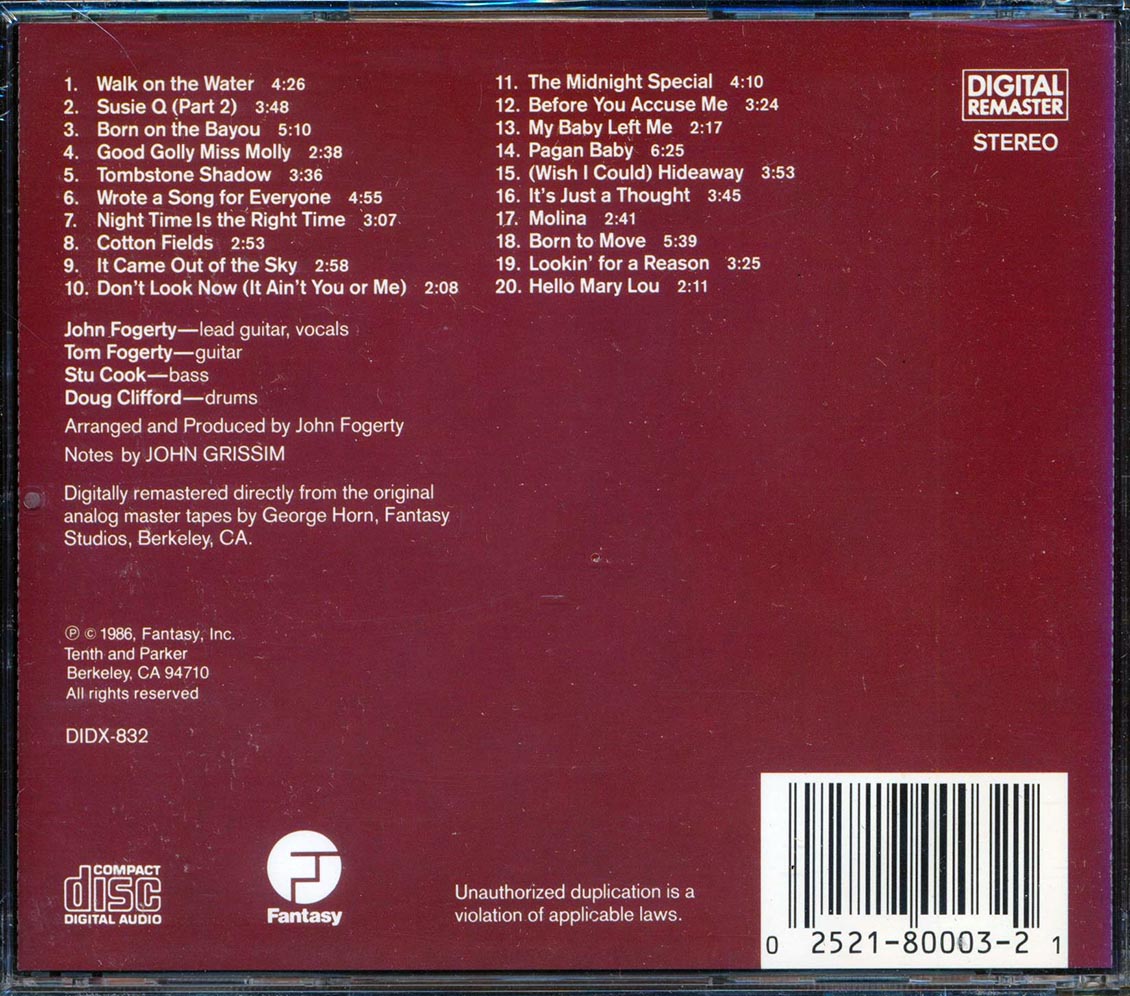Creedence Clearwater Revival - Chronicle Volume 2: Twenty Great CCR Classics