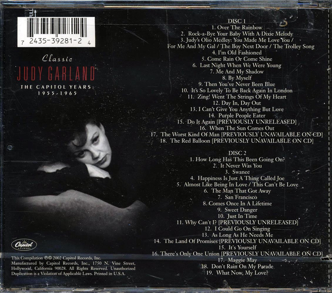 Judy Garland - Classic Judy Garland: The Capitol Years 1955-1965 (37 tracks) (2xCD)