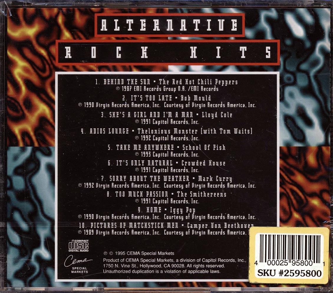 Iggy Pop, Crowded House, Red Hot Chili Peppers, Etc. - Alternative Rock Hits