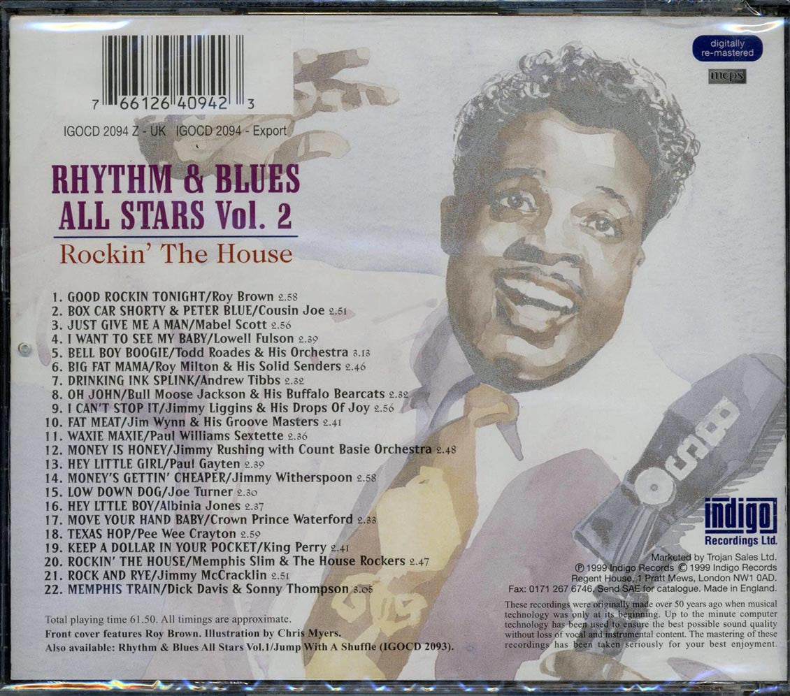 Roy Brown, Cousin Joe, Mabel Scott, Lowell Fulson, Etc. - Rhythm & Blues All Stars Volume 2: Rockin' The House