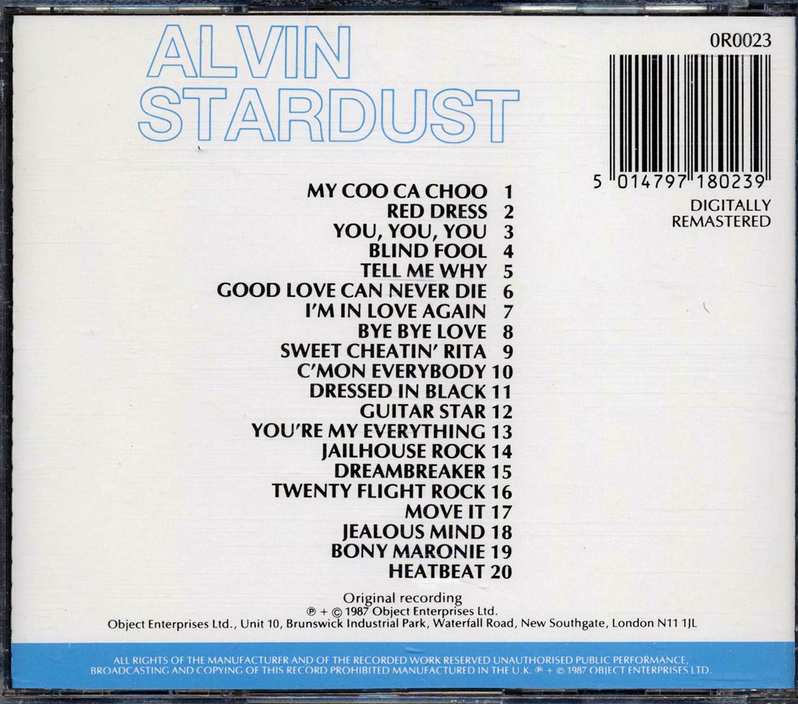 Alvin Stardust - 20 Of The Best