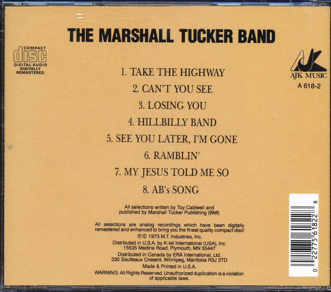 The Marshall Tucker Band - The Marshall Tucker Band