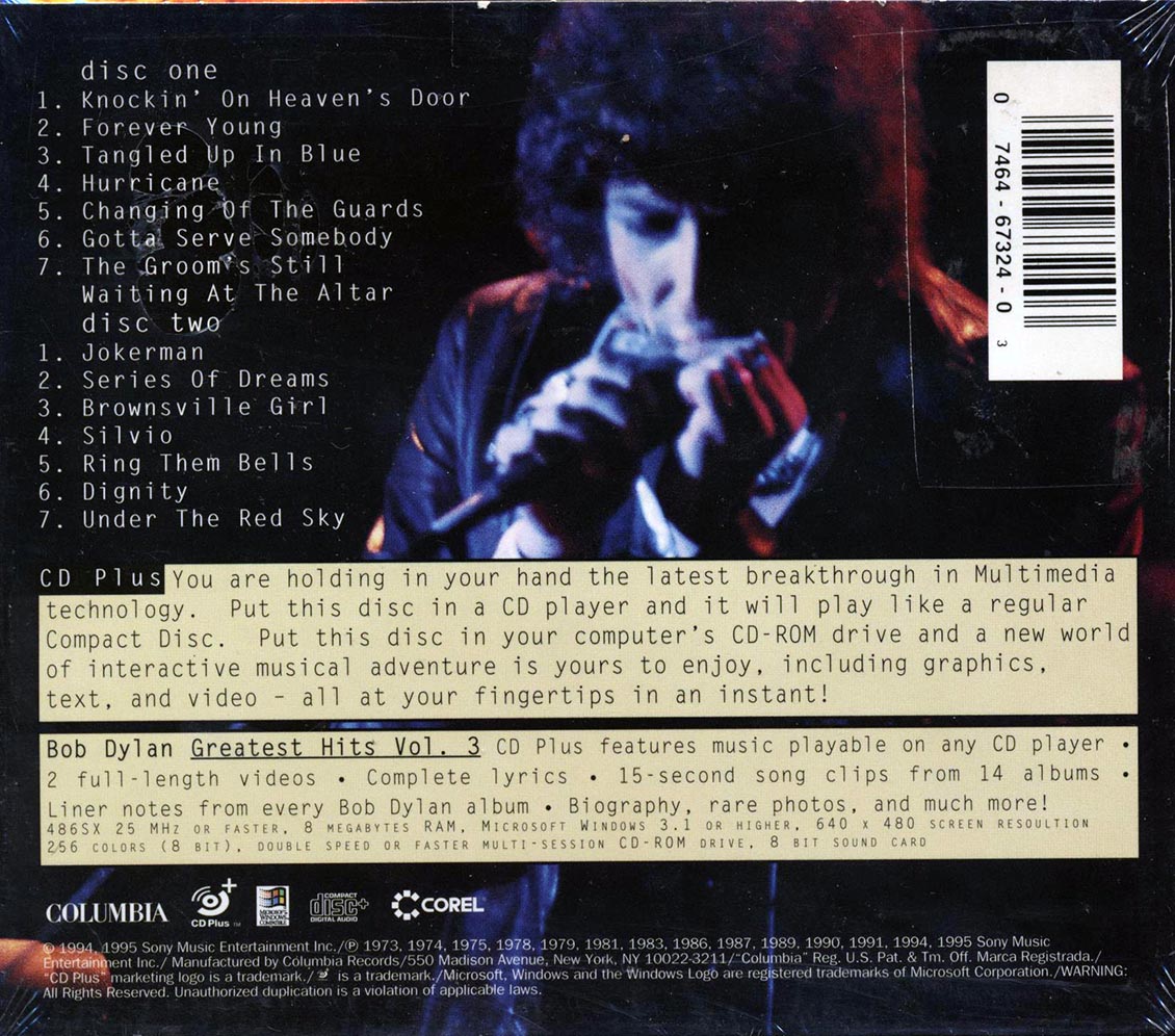 Bob Dylan - Bob Dylan's Greatest Hits Volume 3: CD Plus