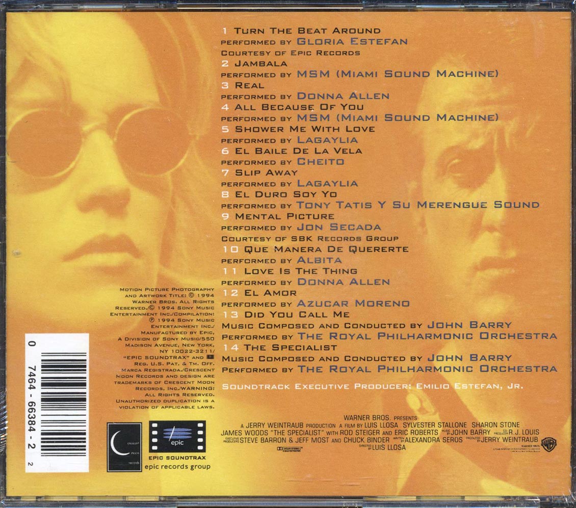Gloria Estefan, Donna Allen, MSM, Cheito, Etc. - The Specialist: Music From The Motion Picture