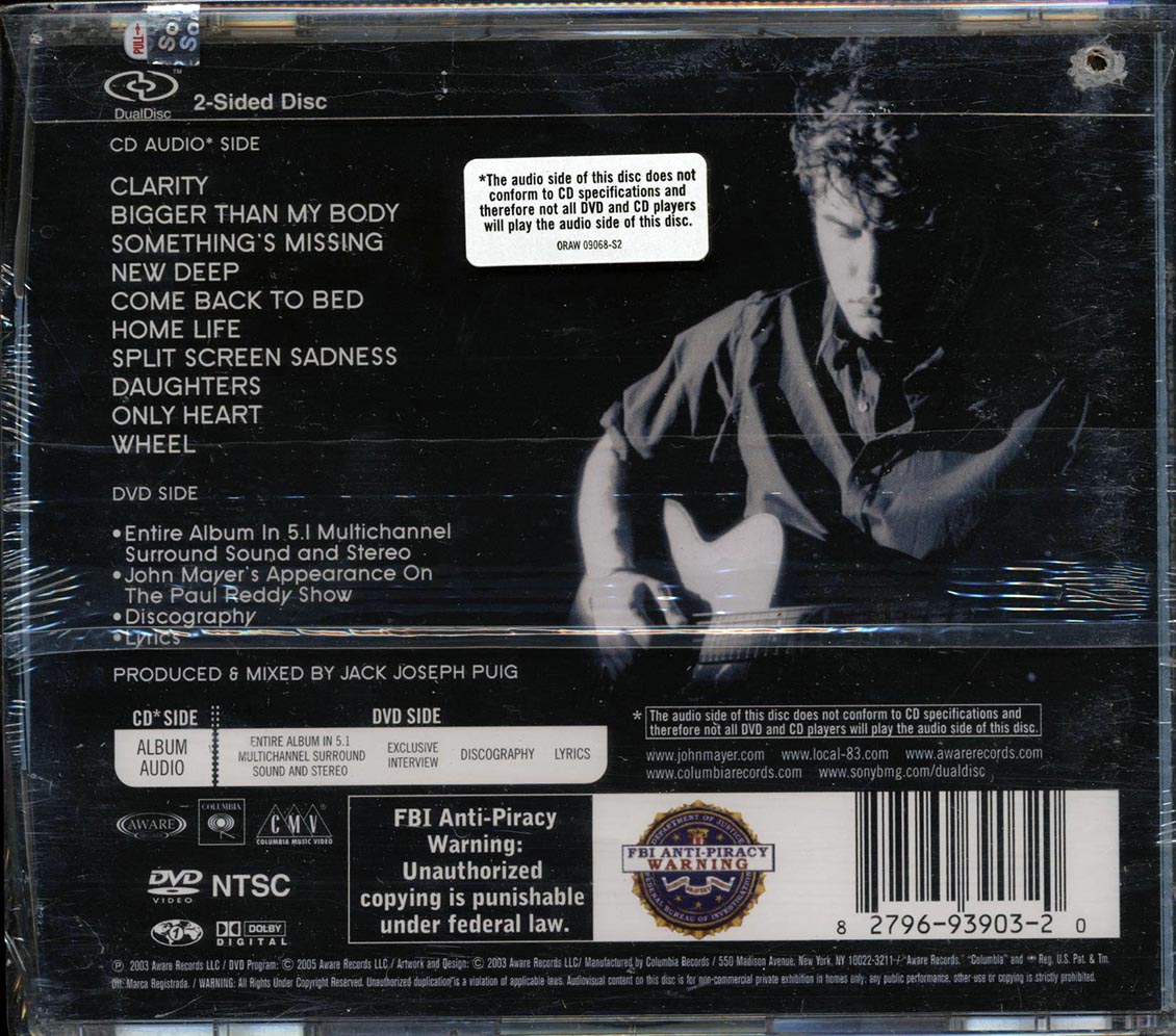 John Mayer - Heavier Things (CD/DVD dualdisc) (marked/ltd stock)