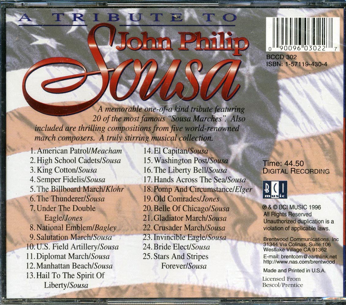 John Philip Sousa - America's Favorite Marches