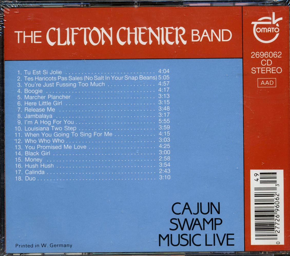 The Clifton Chenier Band - Cajun Swamp Music: Live