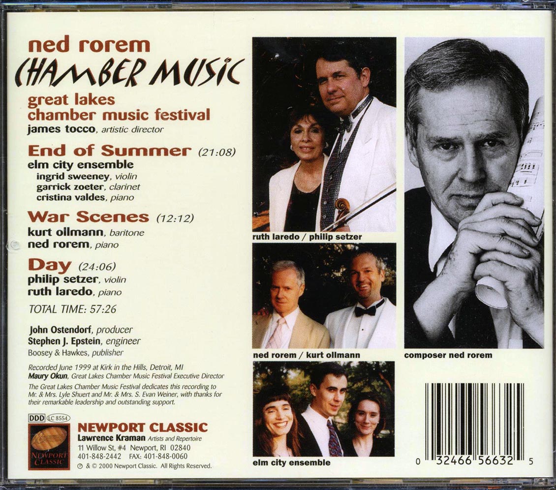 Ned Rorem - Chamber Music