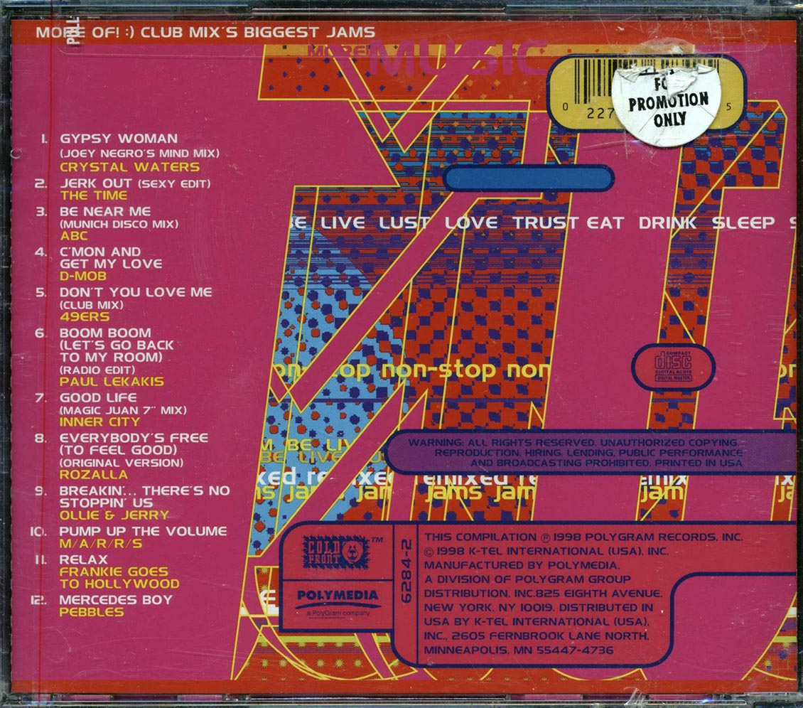 Crystal Waters, The Time, ABC, D Mob, Etc. - More Of Club Mix's Biggest Jams