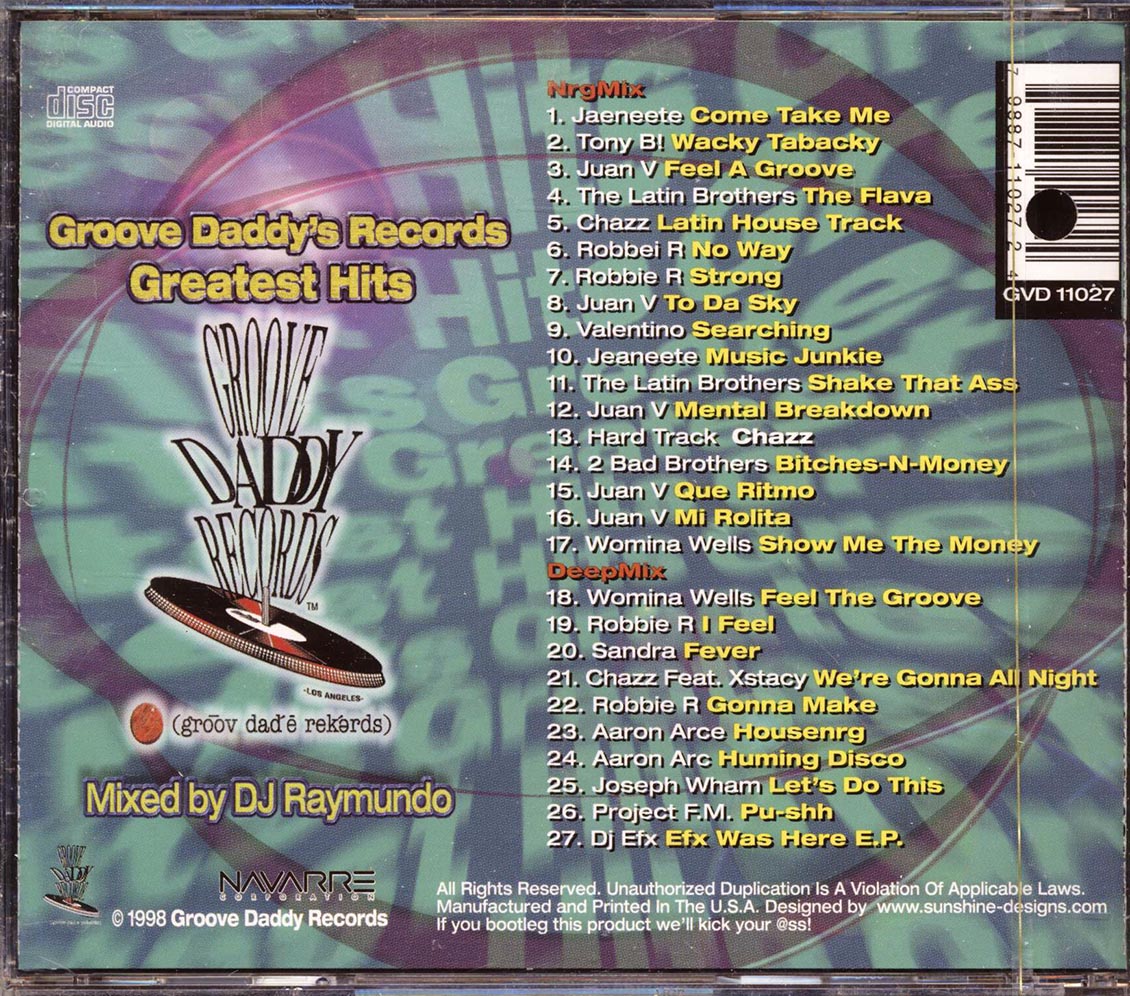 DJ Raymundo - Groove Daddy's Records Greatest Hits (marked/ltd stock)