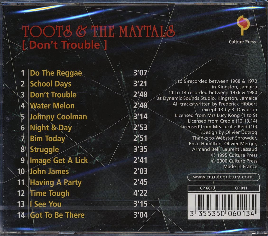 Toots & The Maytals - Don't Trouble