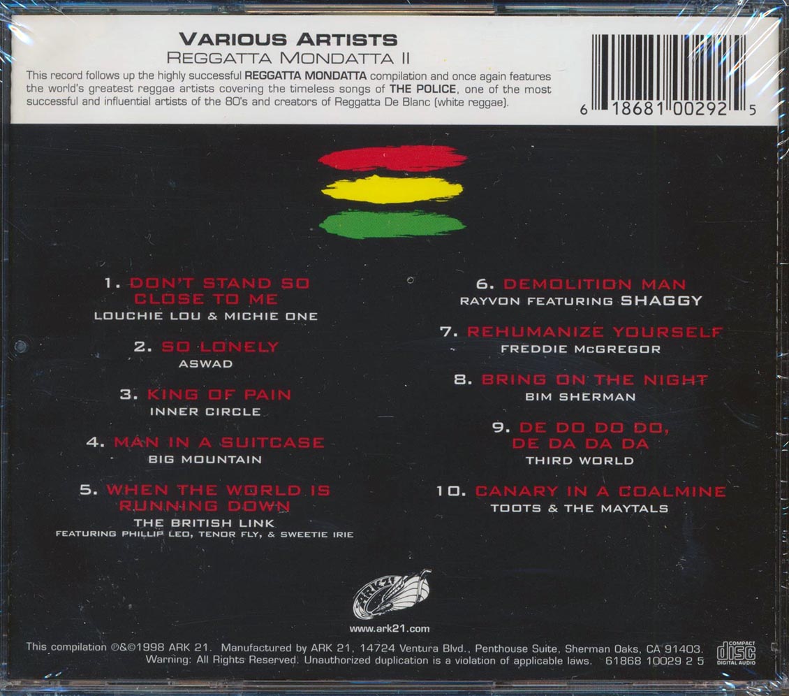 Aswad, Inner Circle, Big Mountain, Etc. - Reggatta Mondatta 2