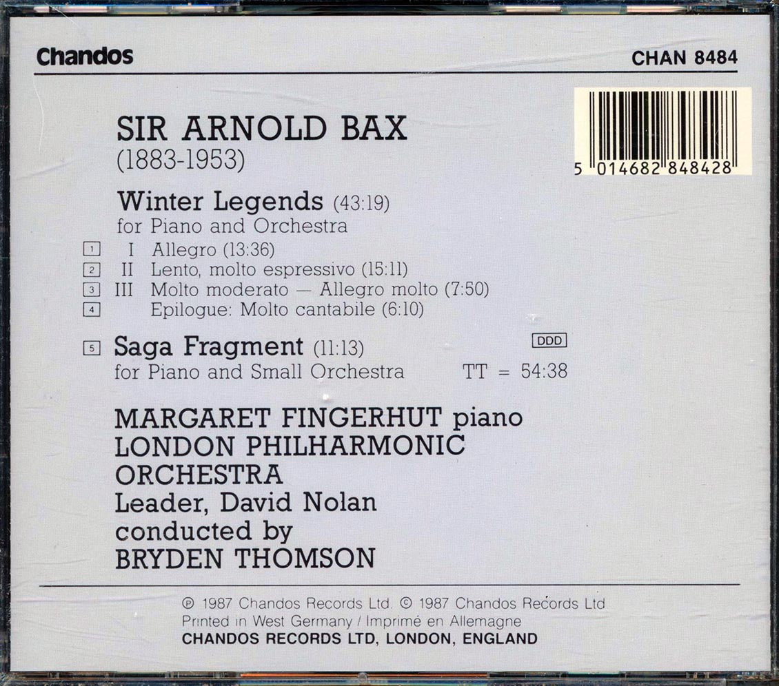 Arnold Bax, Margaret Fingerhut, The London Philharmonic Orchestra, Etc. - Winter Legends Saga Fragment