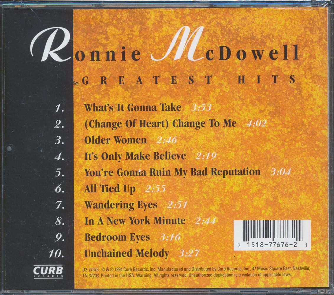 Ronnie McDowell  - Greatest Hits