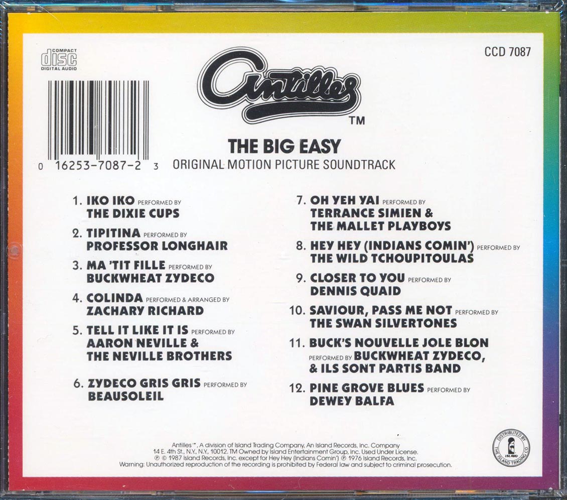 The Dixie Cups, Aaron Neville & The Neville Brothers, Zachary Richard, Etc. - The Big Easy