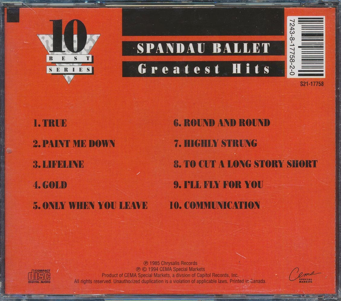Spandau Ballet - Greatest Hits
