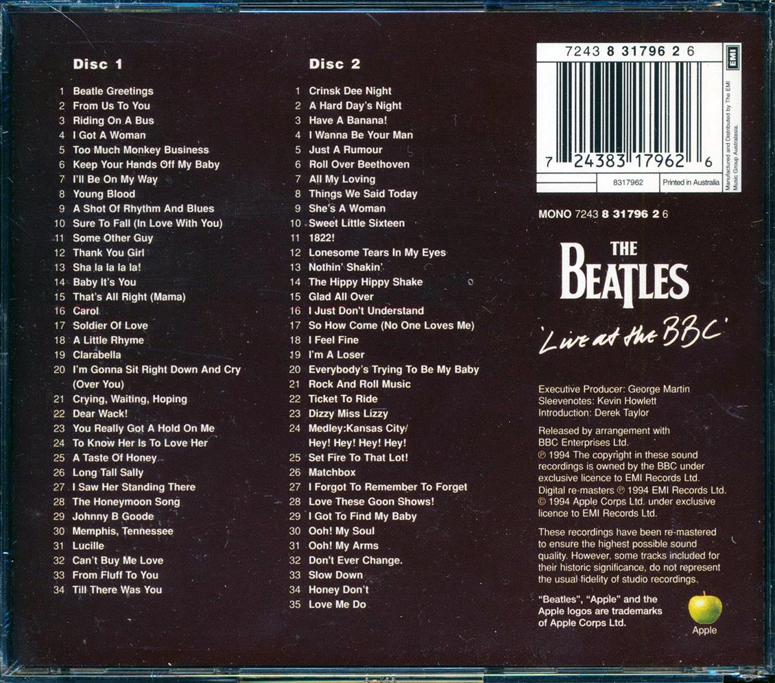 The Beatles - Live At The BBC (69 tracks) (2xCD)