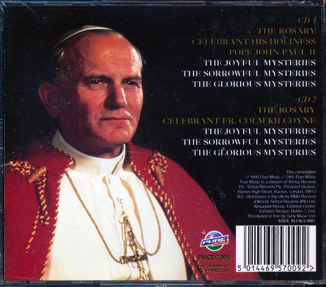 His Holiness Pope John Paul 2 Fr. Colm Kilcoyne - The Rosary  (2xCD)