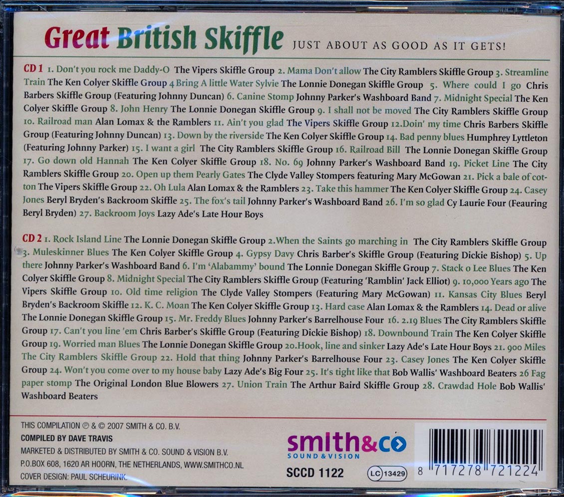 The Vipers Skiffle Group, City Ramblers Skiffle Group, Ken Colyer's Skiffle Group, Etc. - Great British Skiffle: The Original Skiffle Recordings 1948 To 1956 (55 tracks) (2xCD)