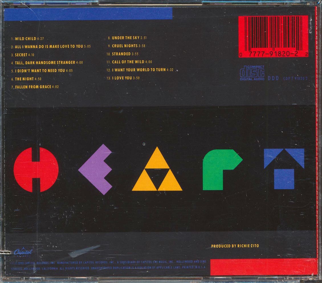 Heart  - Brigade  (marked/ltd stock)