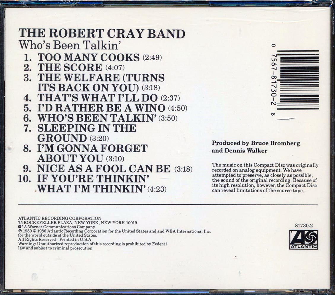 The Robert Cray Band - Who's Been Talkin'
