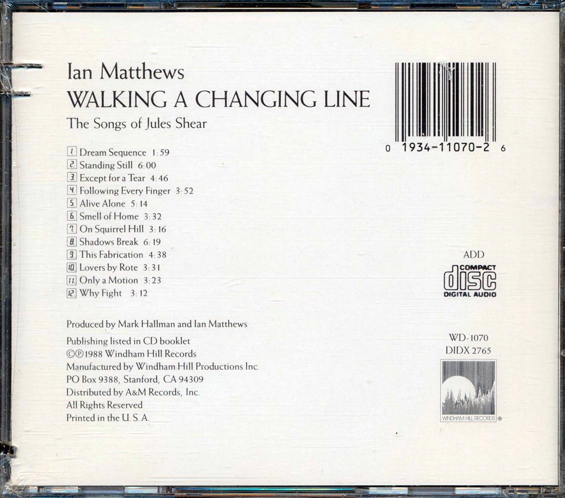 Ian Matthews - Walking A Changing Line (marked/ltd stock)
