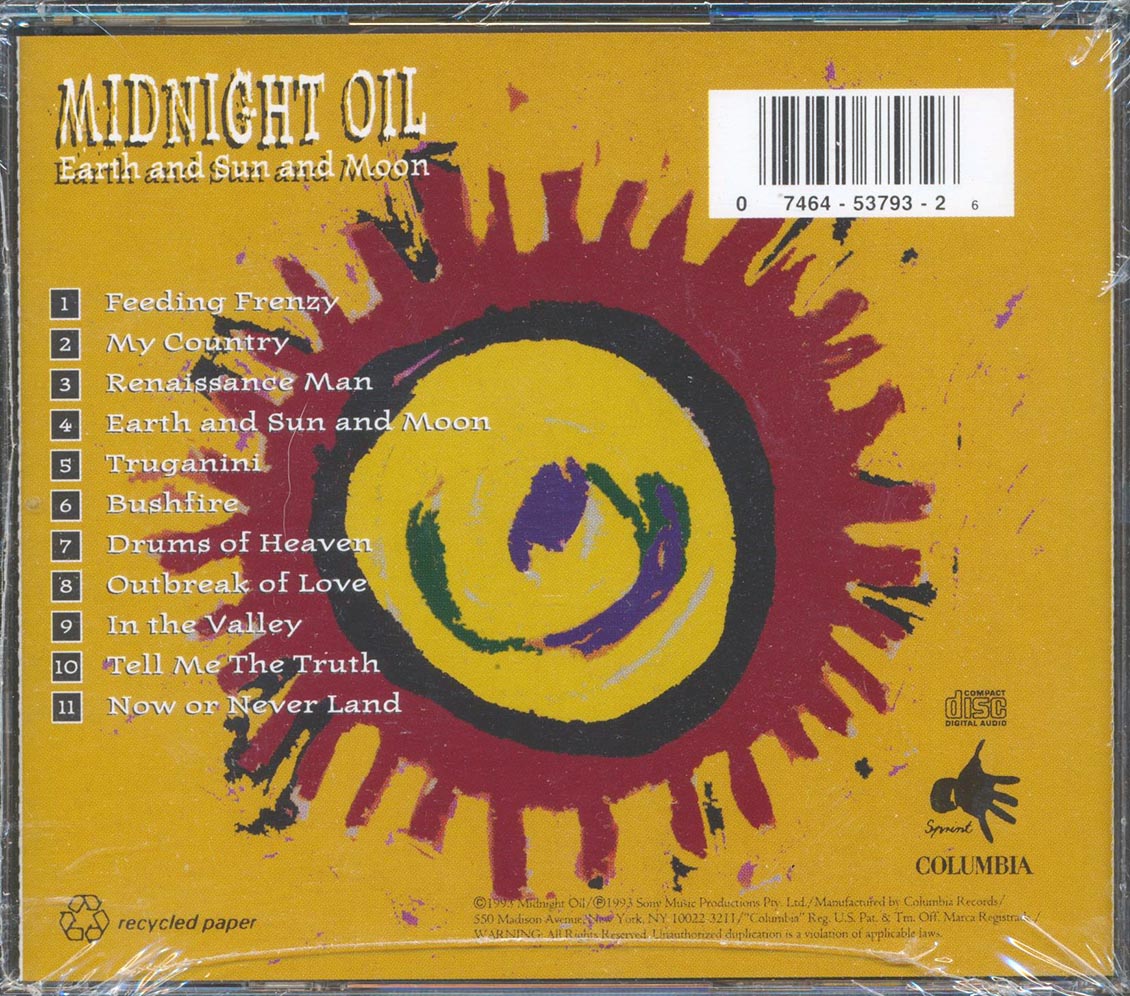 Midnight Oil - Earth And Sun And Moon