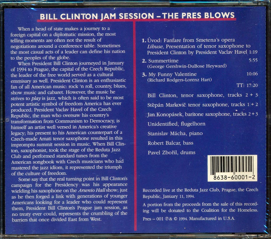 Bill Clinton - Bill Clinton Jam Session: The Pres Blows