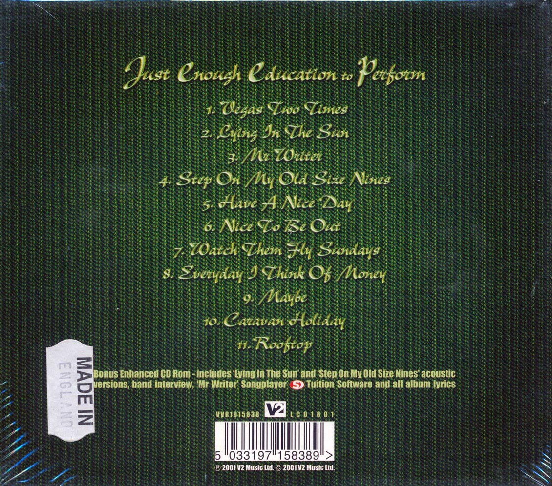 Stereophonics - Just Enough Education To Perform