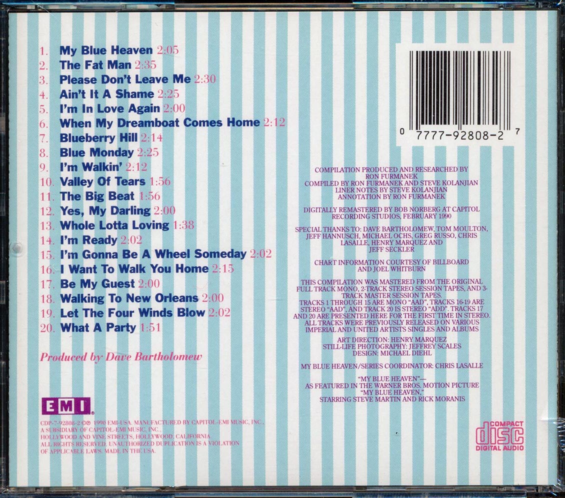 Fats Domino - My Blue Heaven: The Best Of Fats Domino Volume 1