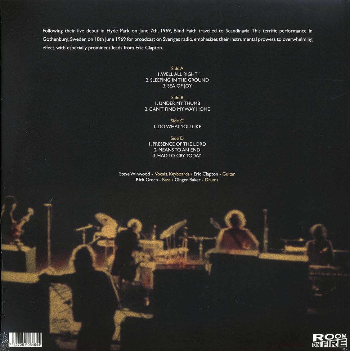 Blind Faith - Gotheburg '69 (2xLP)