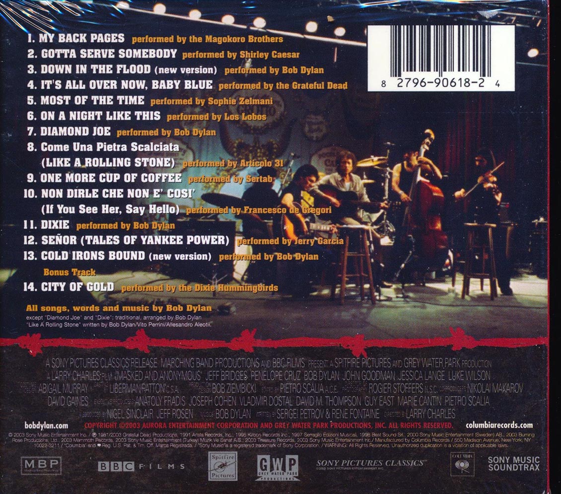 Bob Dylan, The Magokoro, The Grateful Dead, Etc. - Masked And Anonymous Music From The Motion Picture