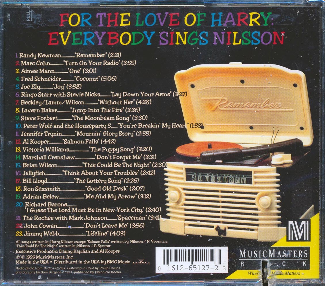 Randy Newman, Ringo Starr, Stevie Nicks, Al Kooper, Etc. - For The Love Of Harry Everybody Sings Nilsson (marked/ltd stock)