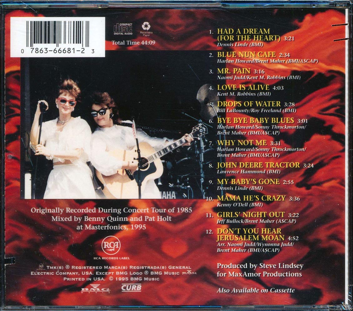 The Judds  - The Judds In Concert  (marked/ltd stock)