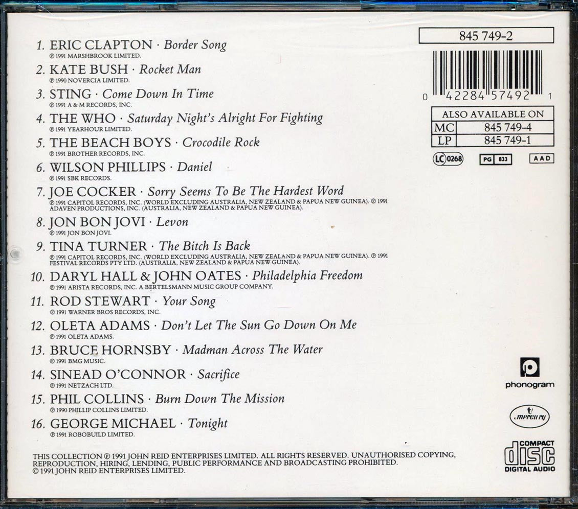 Eric Clapton, Kate Bush, Sting, Etc. - Two Rooms Celebrating The Songs Of Elton John And Bernie Taupin
