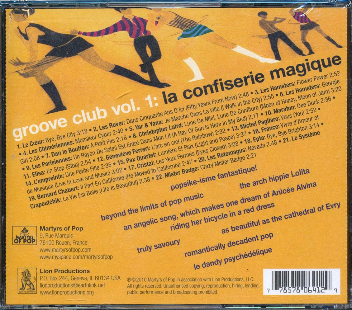 Le Coeur, Les Rover, Les Hamster, Etc. - Groove Club Volume 1: La Confiserie Magique