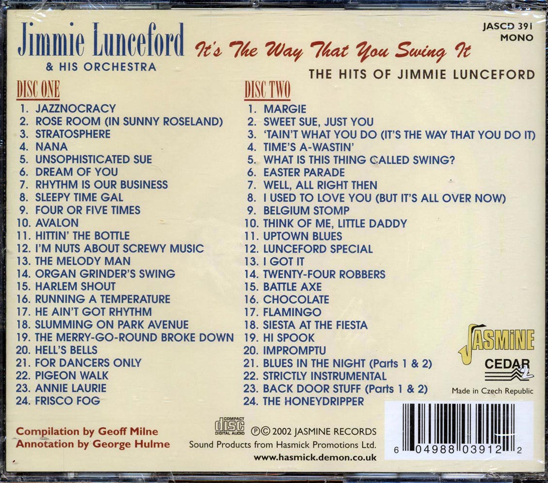 Jimmie Lunceford & His Orchestra - It's The Way That You Swing It (2xCD)