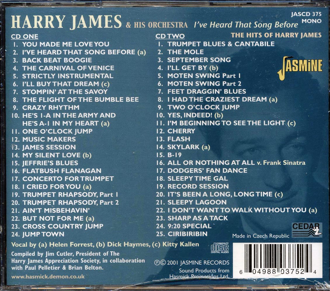 Harry James & His Orchestra - I've Heard That Song Before (2xCD)