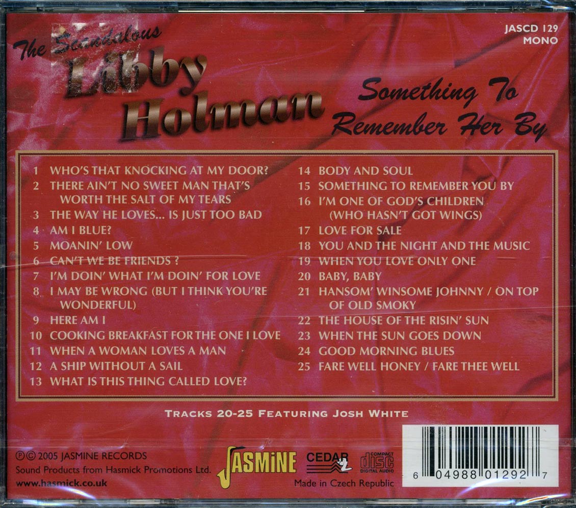 Libby Holman, Josh White - Something To Remember Her By