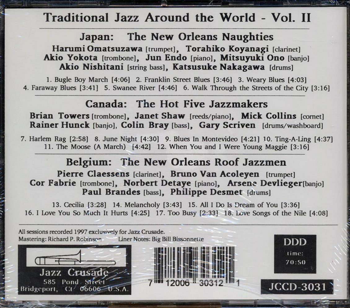 The New Orleans Naughties, The Hot Five Jazzmakers, The New Orleans Roof Jazzmen - Traditional Jazz Around The World Volume 2