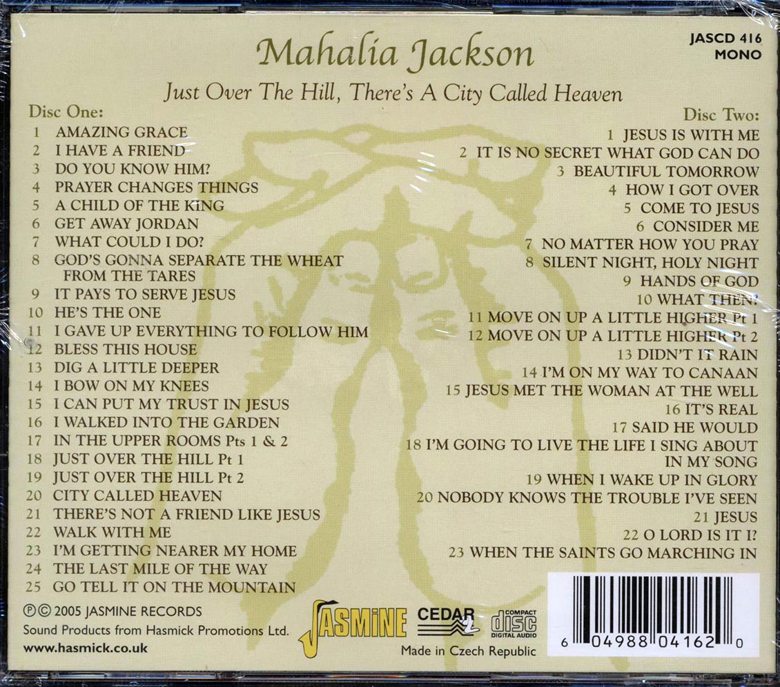 Mahalia Jackson - Just Over The Hill There's A City Called Heaven (48 tracks) (2xCD)